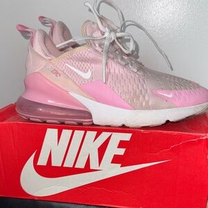 Nike Air Max Pink and White Shoes